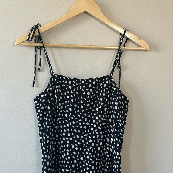 Gianni Bini Black Spotted Leopard Print Mini Dress Size Small - Picture 2 of 6